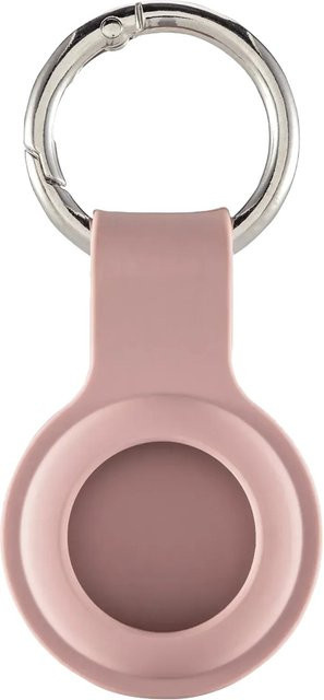 Hama Schlüsselanhänger Fantastic Feel für Apple AirTag in Silikon-Optik Beige und Pink - Bild 1