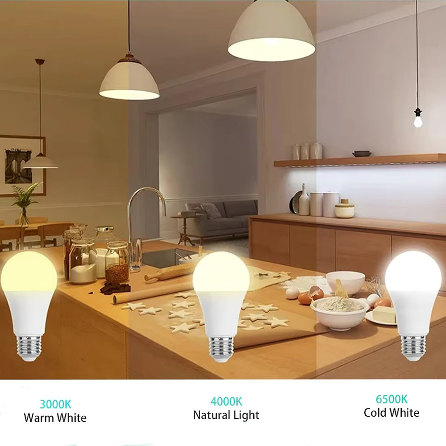 4er-Set Energiesparende LED-Glühbirnen E27, 220V, Farbe: Kaltweiß - Bild 2