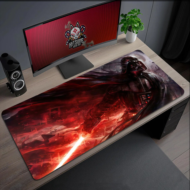 STAR Gaming Mauspad Star Wars W-WARS Fiction Science Writing Cushion in Multicolour, rutschfest und verdickt für Büro und Gaming - Bild 1