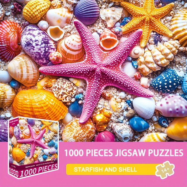 MaxRenard Starfish Shell Jigsaw Puzzle, 1000 Teile, ab 14 Jahre - Bild 1
