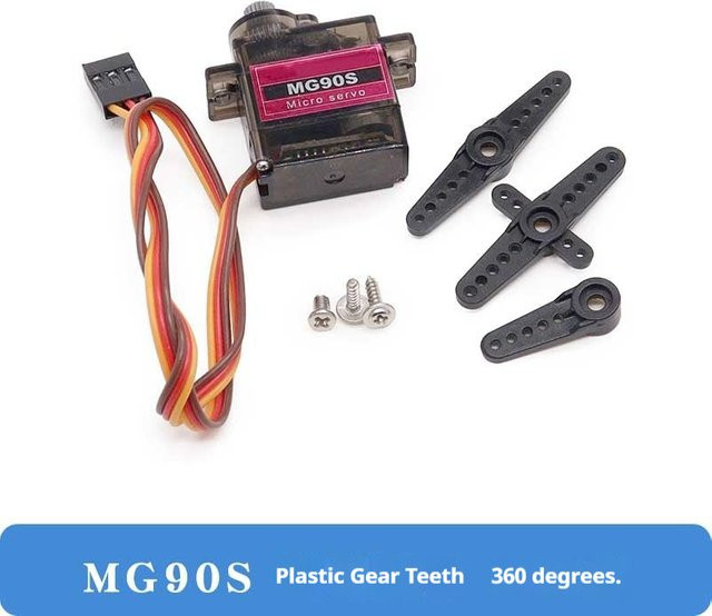 EVYVKV Mg90s Servo, Flugzeug Modell Teile und Zubehör, Kunststoff, Schwarz - Bild 1