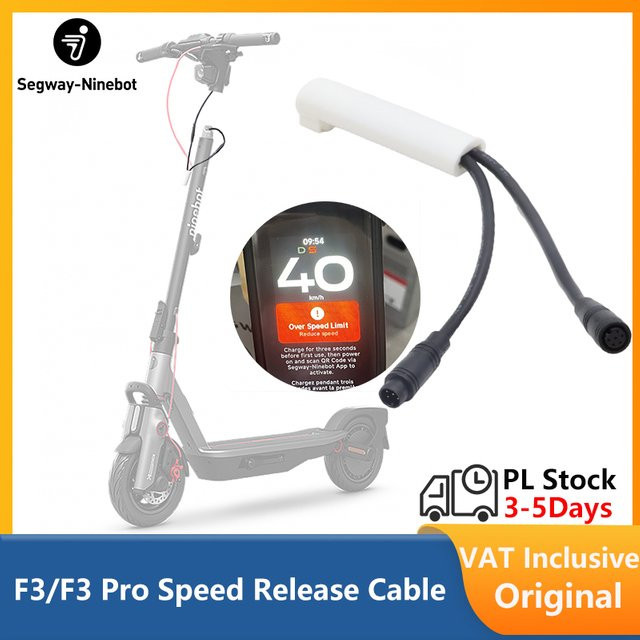 Ninebot by Segway Geschwindigkeitsfreigabekabel für Elektroroller F3 E, F3Pro E, F3 D und F3Pro D in Schwarz - Bild 1