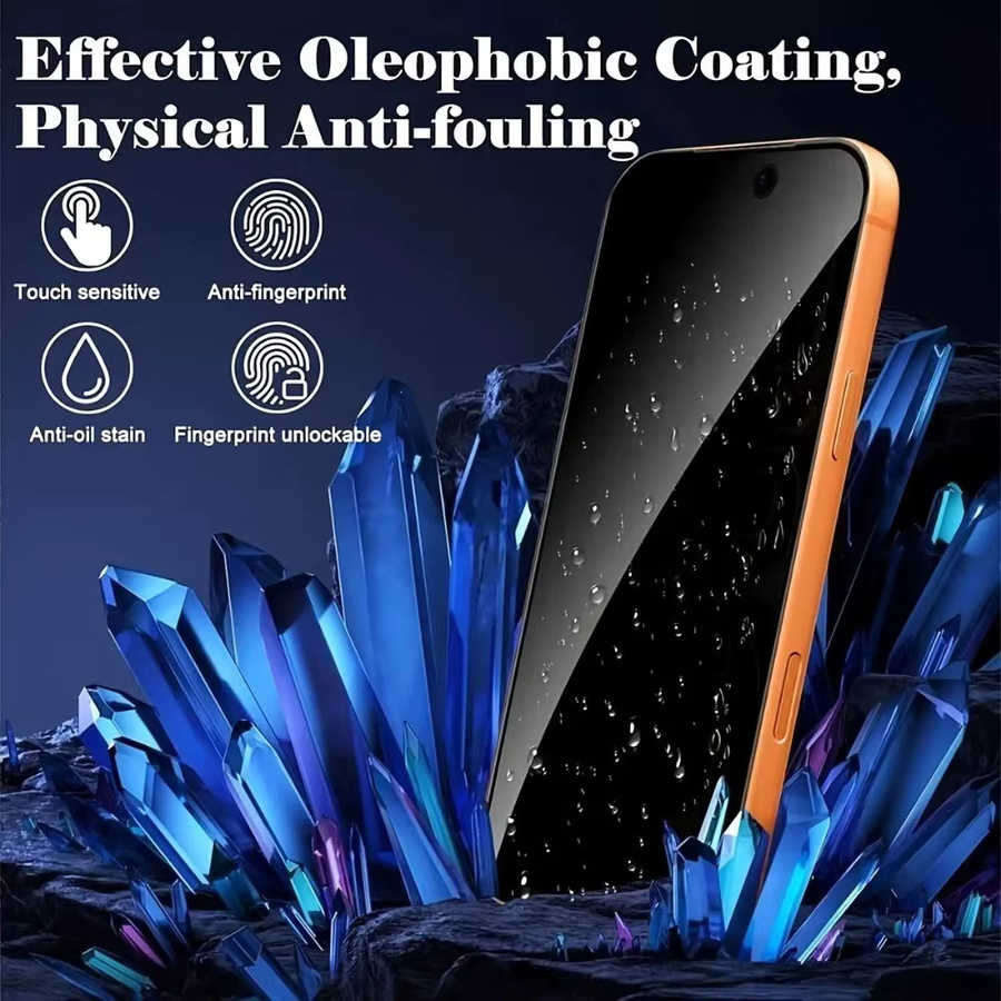 SnakeGlass 4er-Pack Anti-Spionage Panzerglasfolie für iPhone 17, 16, 15, 14, 13, 12, 11 Pro Max Air und Modelle 17e, 16e, transparent - Bild 3