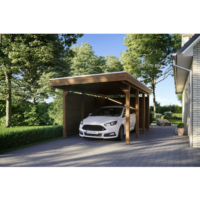 SKANHOLZ Carport Friesland Set 1, farbbehandelt braun, B/T: 314 x 555 cm, Höhe: 241 cm - Bild 3