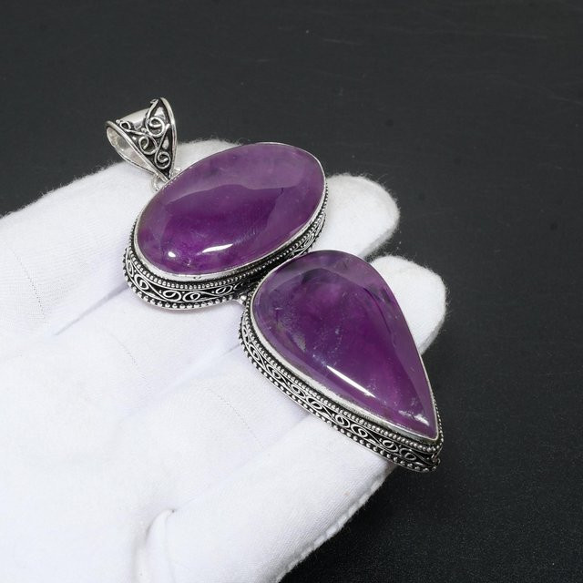 Amethyst-Anhänger 925 Silber, violett, Damen - Bild 1