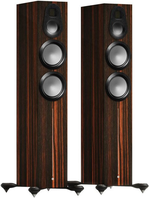 Monitor Audio Gold 300 6G Makassar Stand-Lautsprecher, passiv, braun, Paar - Bild 1