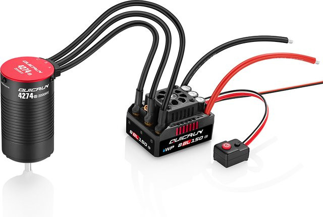Hobbywing QuicRun 150A G2 elektronischer Drehzahlregler, 1/8 RC Auto - Bild 1