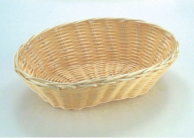 APS Korb BASIC aus Polypropylen in Natur, oval, L x B x H: 18 x 12 x 7 cm - Bild 1