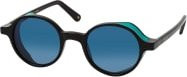 L.G.R Reunion Explorer Skin 85 Sonnenbrille, Rund, Vollrand, Unisex, Black, Blue - Bild 1