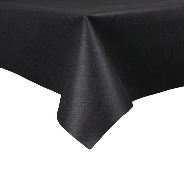 Sensalux Vlies-Tischdecke Schwarz, quadratisch, B/B: 100 x 100 cm, wasserabweisend und waschbar - Bild 1
