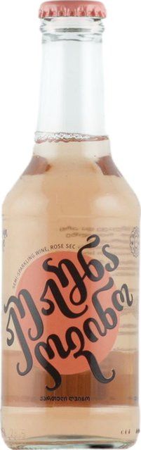 JuJuna Rosé Perlwein, Extra Dry, Georgien, 0,25 l - Bild 1