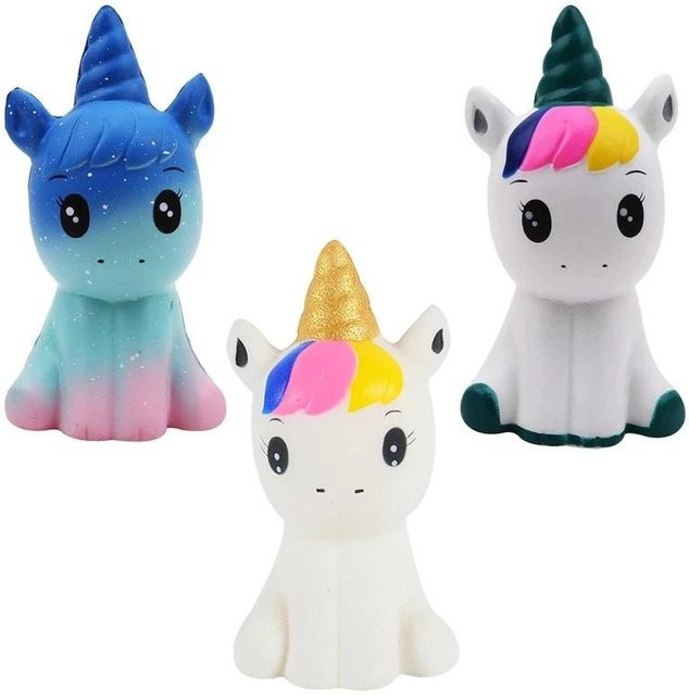 Fashnics Einhorn Simulations-Tierpuppe, Squishy, Duftend, Weiches Quetschspielzeug - Bild 1