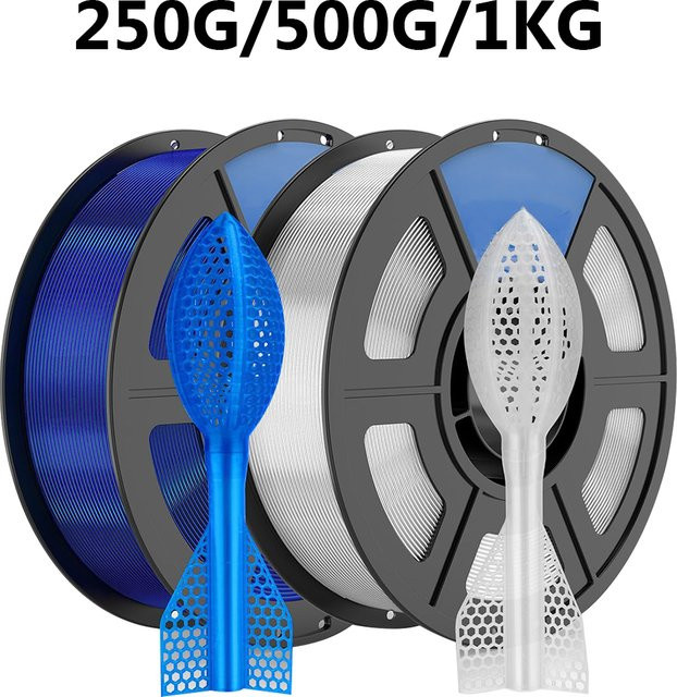 FlexMaterials TPU Filament Transparent Blau und Mehrfarbig für FDM 3D-Drucker - Bild 1