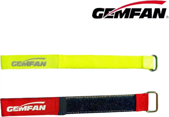 Gemfan Lipo-Batterieband, Kabelbinder, Gelb, Rot, Zubehör - Bild 1
