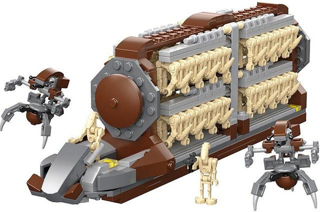 TIANGU Platoon Angriffsschiff Zerstörer Droiden, Bausteine Modell, 500 Teile, ab 6 Jahren - Bild 1