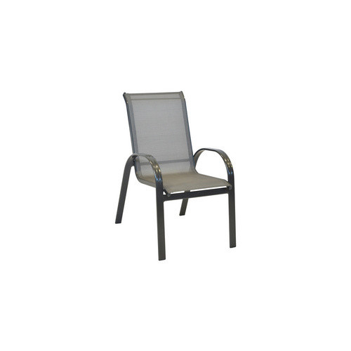 Merxx Gartenmöbelset Amalfi 7-teilig aus Aluminium und Textil in Grau mit ausziehbarem Tisch und 6 Stapelsesseln, Tisch B: 200 cm, T: 110 cm, H: 75 cm - Bild 3