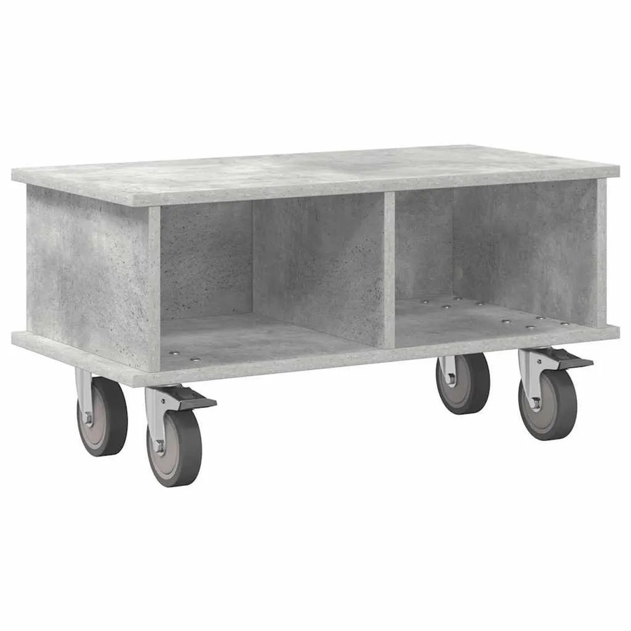 vidaXL TV-Ständer modern in Grau aus MDF mit Rollen, B/T/H: 68,5 x 35 x 35 cm - Bild 2