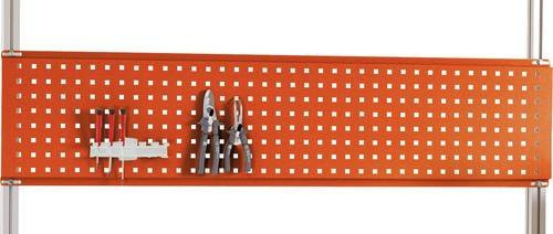Manuflex LZ8281.2001 ESD-Werkzeug-Lochplatte für CANTOLAB in Orange, Nutzhöhe: 300 mm, passend für Tischbreite: 1600 mm - Bild 1