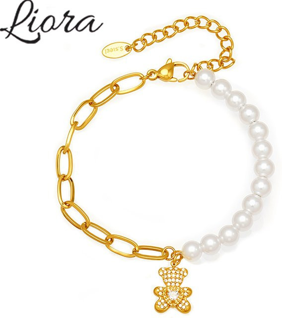 Liora Armband, Edelstahl, Perle, Zirkonia, Damen - Bild 1