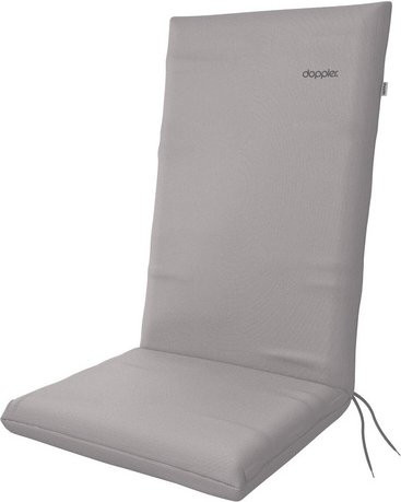 DOPPLER Auflage Nature in Hellgrau aus rPET-Gewebe und Polyester, B/H/L: 48 x 6 x 119 cm - Bild 1