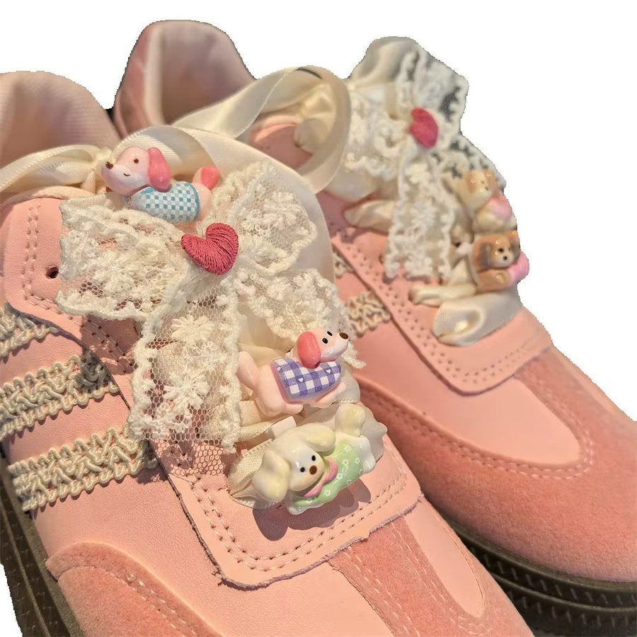 SMATLELF Schuh-Charms, Cartoon-Hund, Schleifen-Schnürsenkel-Anhänger - Bild 2