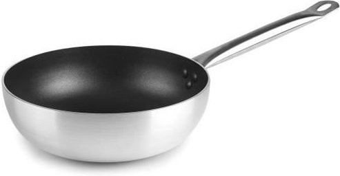 GASTRONOMY Saute Pan Jamon aus Aluminium mit Antihaftbeschichtung und Edelstahlgriff, Silber, Durchmesser: 20 cm - Bild 1