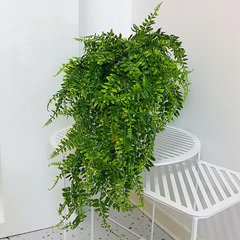 2 Stück Künstliche Persische Farnblätter als Ranken zur Wand- und Balkondekoration, Höhe: 90 cm, Grün - Bild 3
