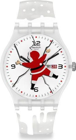 Swatch Analoguhr, Quarz, Kunststoff, Weiß, Unisex - Bild 1