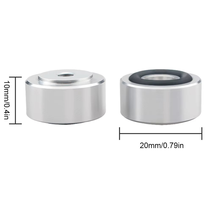 HIFI Lautsprecher Spikes aus Aluminiumlegierung zur Isolation und Schockabsorption, Farbe: Silber - Bild 4