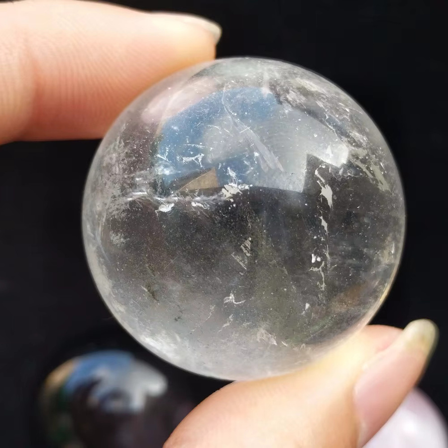 Sisterstone Kristallkugel aus Rose Quarz, Obsidian und Aventurin für Reiki und Dekoration, Durchmesser: 30-40 mm - Bild 3