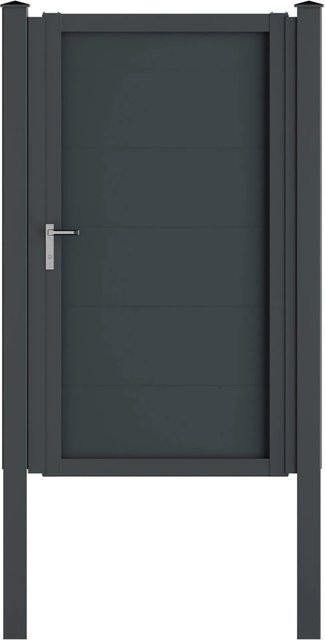 Vidual Gartentor Swing Comp-co aus Aluminium in Anthrazit, B: 180 cm, H: 100 cm - Bild 1