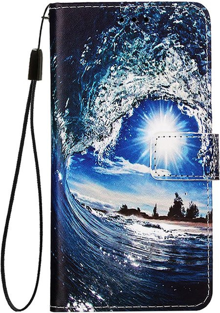 Flip-Leder-Portemonnaie-Hülle für Samsung Galaxy A15 A16 A25 A26 A35 A36 A55 A56 A05 A05S A06 A07 5G in Blau - Bild 1