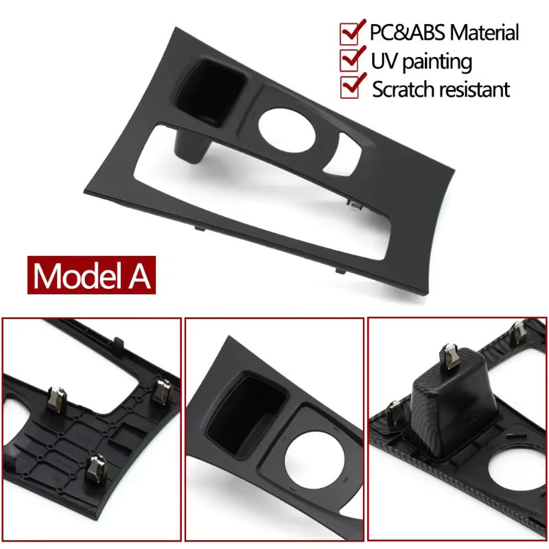Mittelkonsole Getriebe Shift Box Panel Abdeckung für BMW X5 X6 E70 E71 E72 in Schwarz - Bild 2
