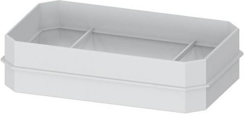Siemens ALPHA 400/630/1250 DIN Kabelflansch IP55 aus Kunststoff in Weiß, 10er Pack - Bild 1