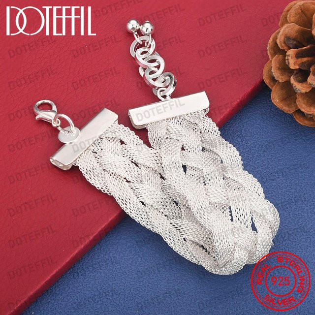 DOTEFFIL Armband, 925 Silber, Mesh, Unisex - Bild 1