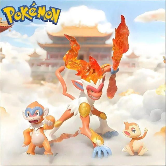 Potdemiel Pokémon Kaiser Infernape Evolutionary Group Actionfiguren, 10cm - Bild 1
