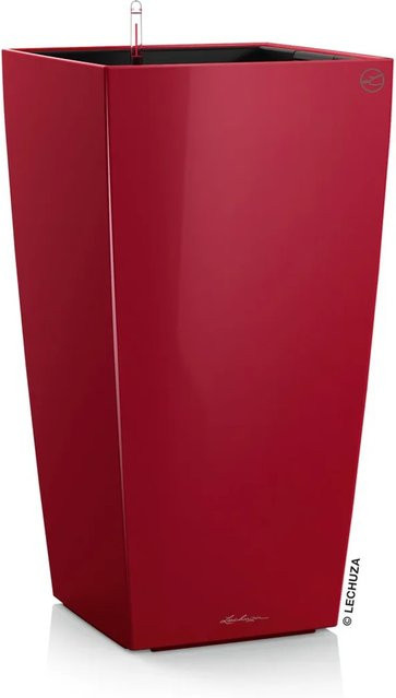 Lechuza Pflanzgefäß Cubico Premium Säule Scarlet Rot hochglanz B/T/H: 22 x 22 x 22 cm - Bild 1