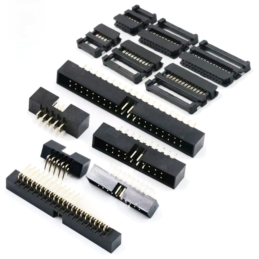 LQIH 10er Set IDC Buchsen und Stecker mit 2,0 mm Pitch für Flachbandkabel in Schwarz - Bild 1