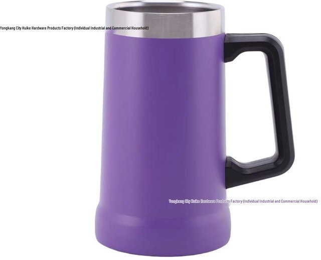 Chose One Vakuumisolierter Bierkrug aus 304 Edelstahl in Dunkelviolett, 709 ml - Bild 1