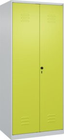 C+P PSA Doppel-Spind Classic PLUS mit 2 Abteilen, Lichtgrau und Clowngrün, B/T/H: 80 x 50 x 185 cm - Bild 1