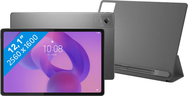 Lenovo IdeaTab Plus 12,1 Zoll Tablet mit 256GB WLAN in Grau inklusive Stylus und Book Case in Grau - Bild 1