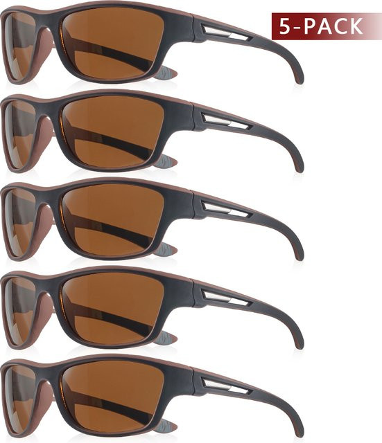 CRIXALIS Sonnenbrille Herren, Vollrand, braun, Kunststoff - Bild 1