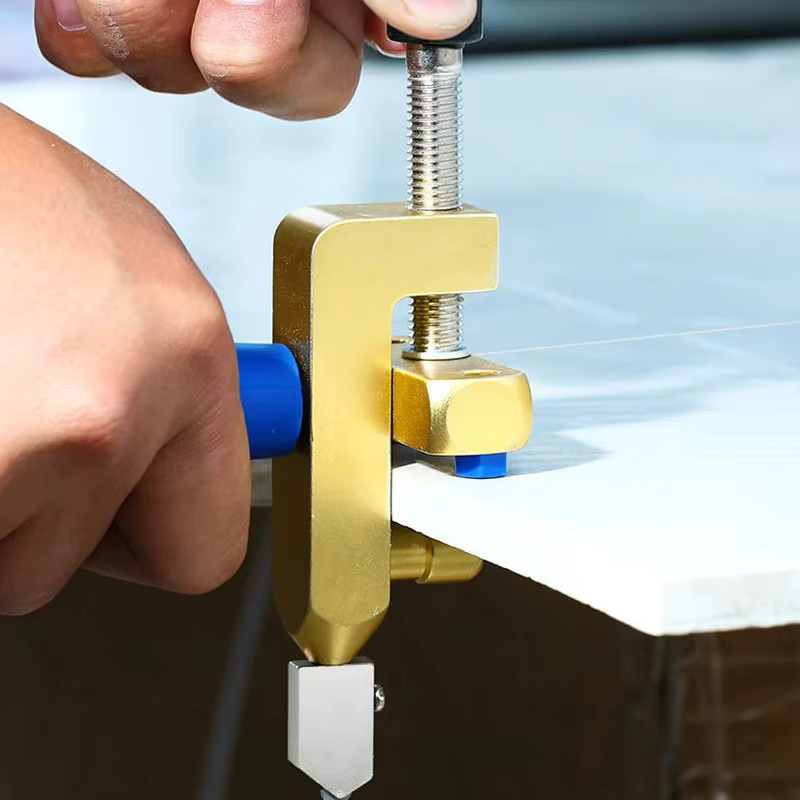 EQZ Keramik Cutter mit Diamant-Roller zum Schneiden von Glas und Fliesen als Handwerkzeug-Zubehör - Bild 3
