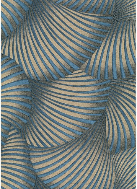 Erismann Vliestapete Fashion for Walls Twill in Blau mit geometrischem Design und FSC-Zertifizierung - Bild 1