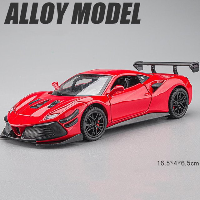 Linyi toy car F488 Sportwagen Modellspielzeug, 1:32, Metall, mit Licht und Sound, ab 14 Jahren - Bild 1