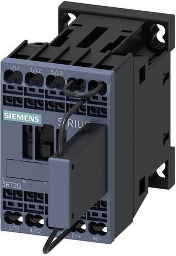 Siemens Bahnschütz 3RT2017-2KG42-0LA0 13kW 690V 11A mit Schutzdiode grau - Bild 1