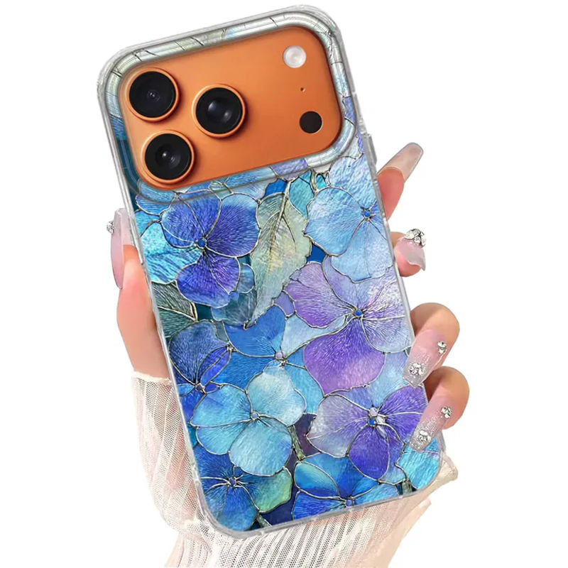 FunYudas Handyhülle mit floralem Rosen-Design und Farbverlauf für iPhone Modelle, mehrfarbig - Bild 2