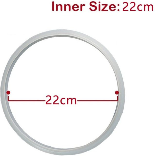 Universelle Silikon-Gummidichtung von shnghaha in Weiß für 2L, 2,5L, 2,8L, 5L und 6L Gefäße - Bild 1