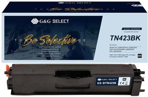 G&G Tonerpatrone kompatibel mit Brother TN-423BK in Schwarz für Laserdrucker - Bild 1