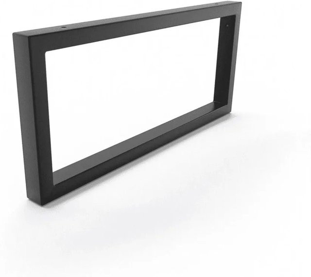 HEVVA Waschtischhalterung RHEIN Schwarz Matt, Wandmontage, Höhe: 20 cm, Tiefe: 45 cm - Bild 1